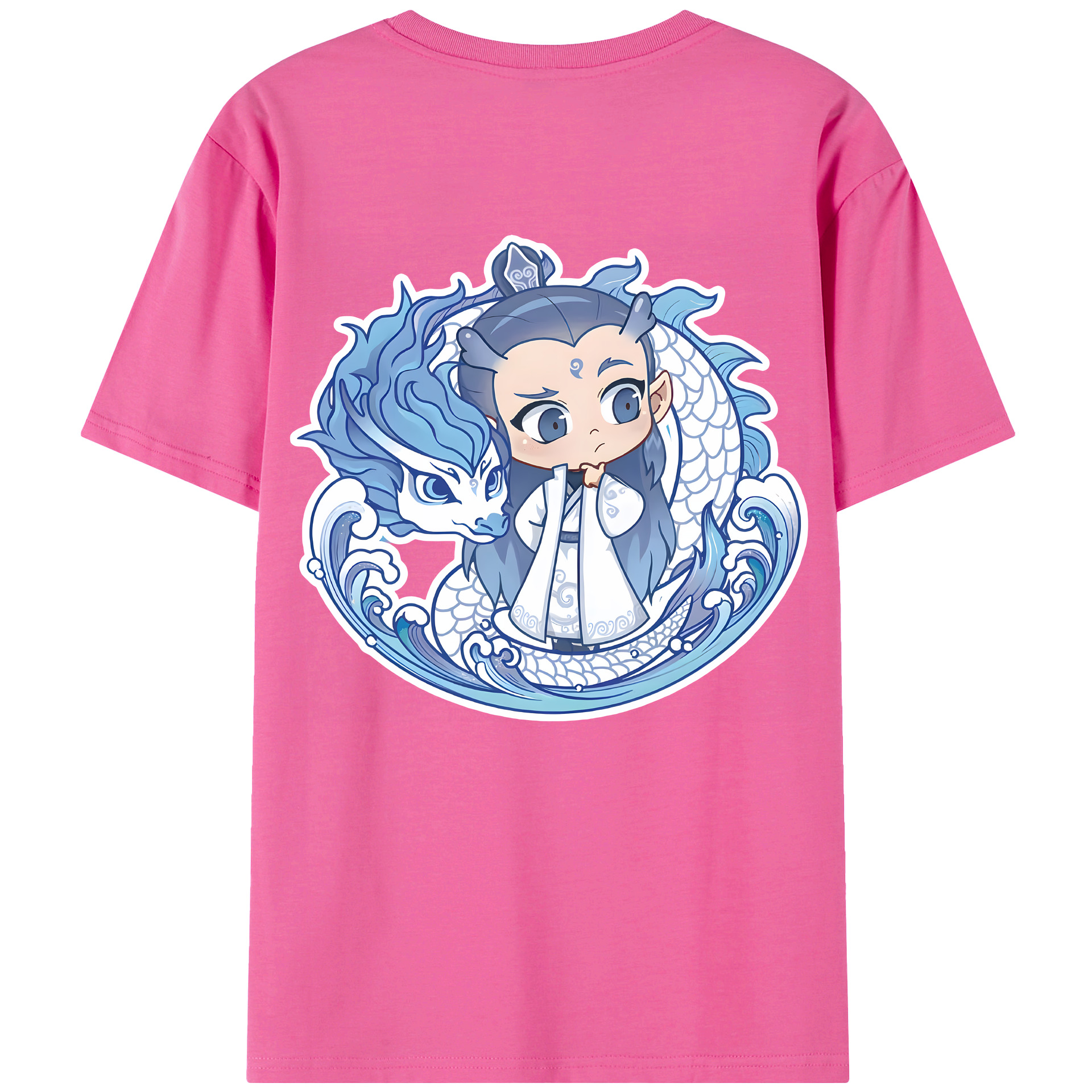 （画像用） Ne Zha 2 ナタ 魔童の大暴れ レディース半袖Tシャツ(バックプリント)